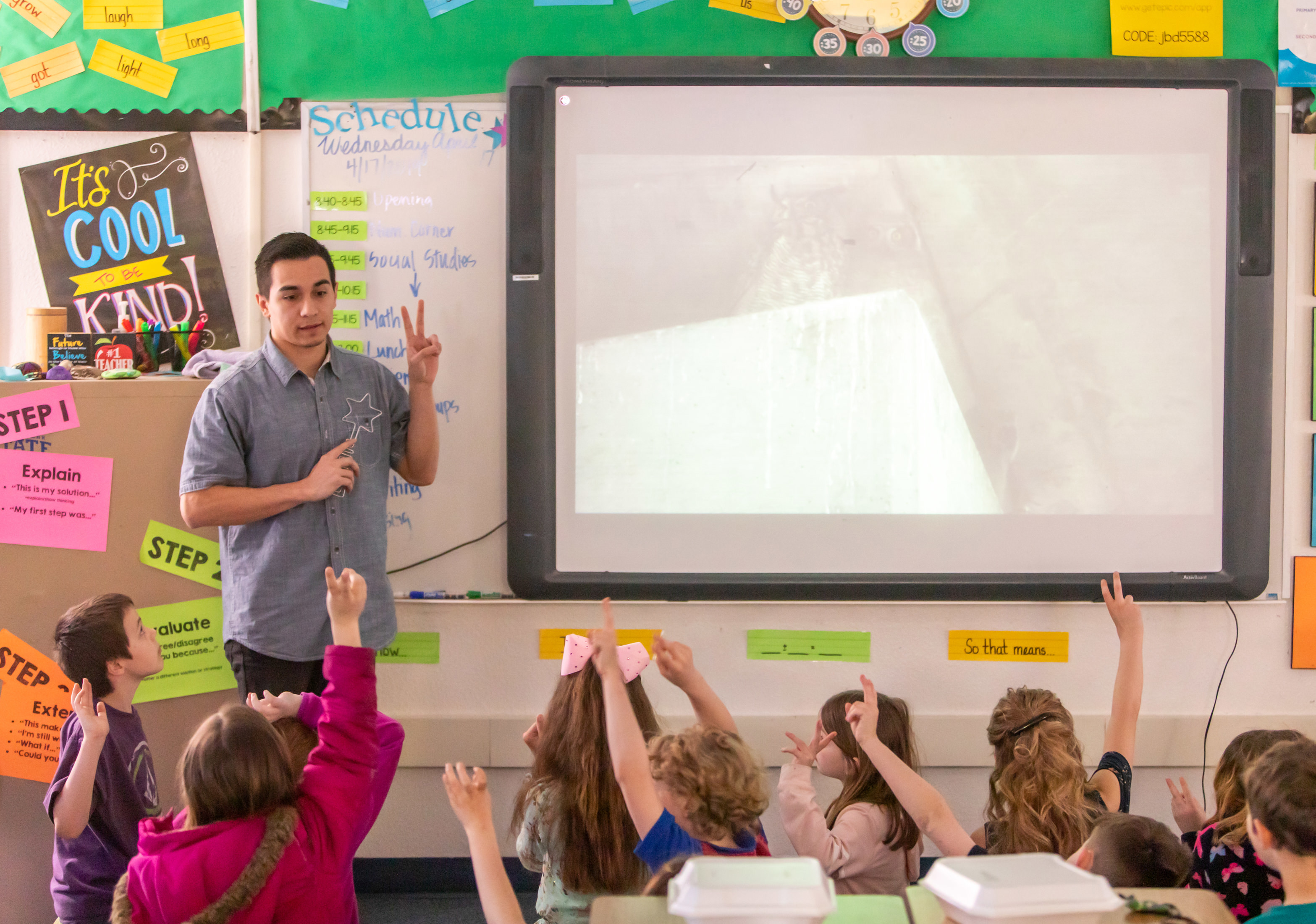 Student Teacher in Classroom